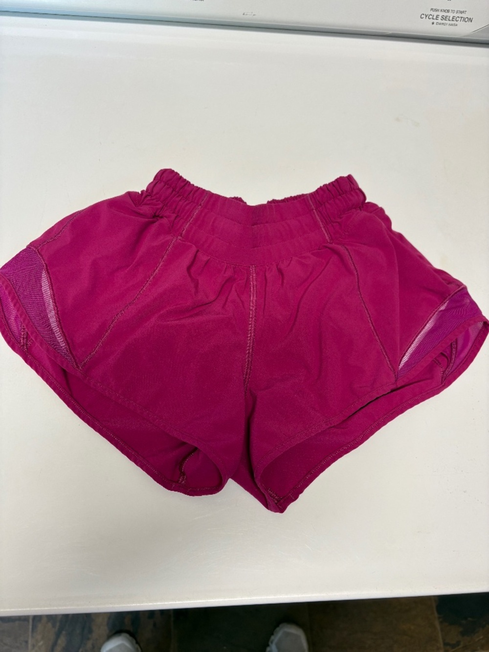 Lululemon shorts size 0 - cranberry red